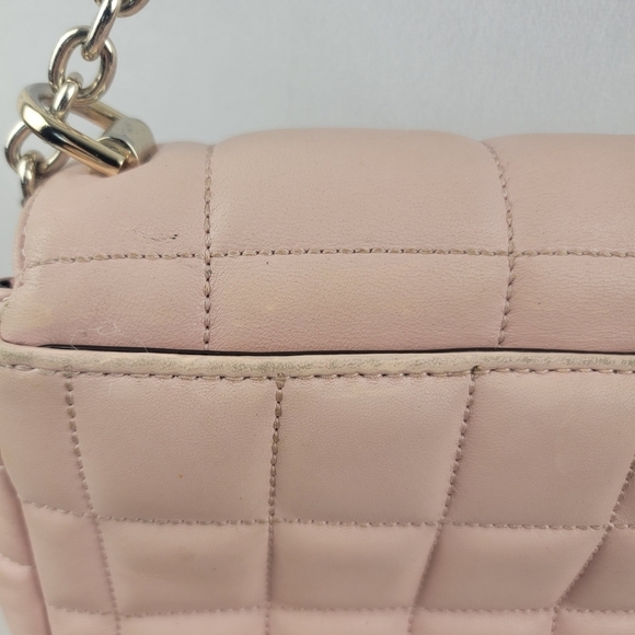 Michael Kors Soho leather quilted shoulder bag in blush - Picture 13 of 15